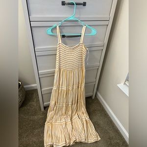 Petal & Pup yellow striped maxi dress